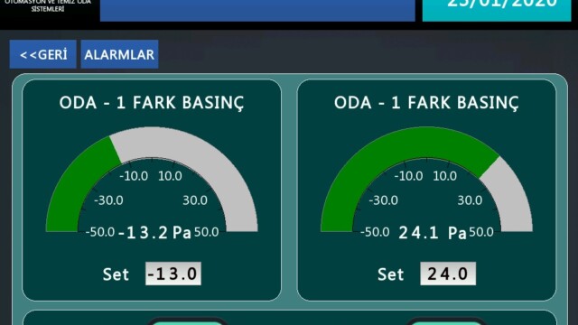Differential Pressure Control Panel Differential Pressure Control Panel